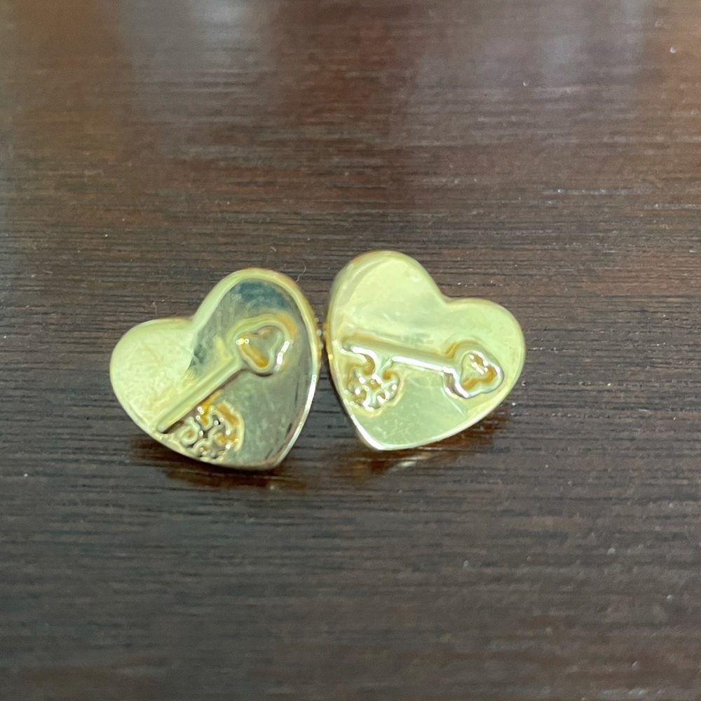 Tory Burch heart earrings